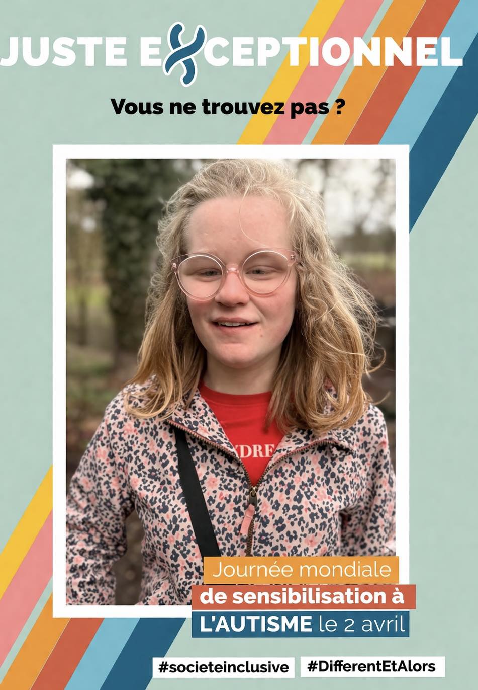 Photo d'Elise pour la journ&eacute;e de sensibilisation &agrave; l'authisme